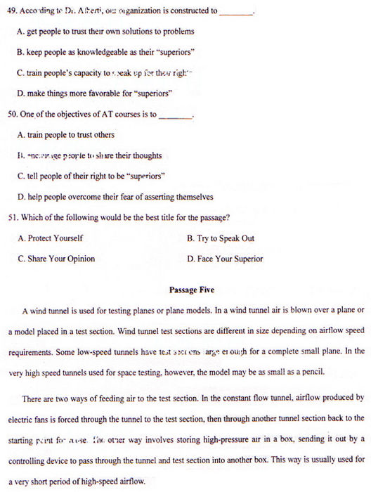 2009年成人高考专升本英语试题及答案(图10) 2009年成人高考专升本英语试题及答案(图10)