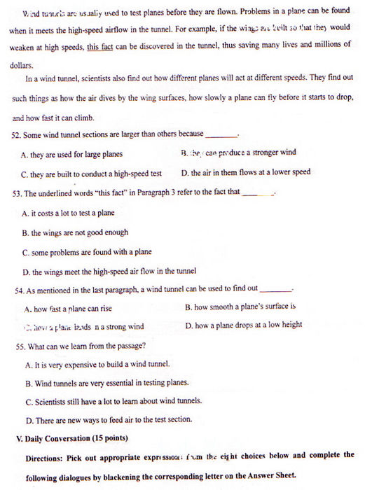 2009年成人高考专升本英语试题及答案(图11) 2009年成人高考专升本英语试题及答案(图11)