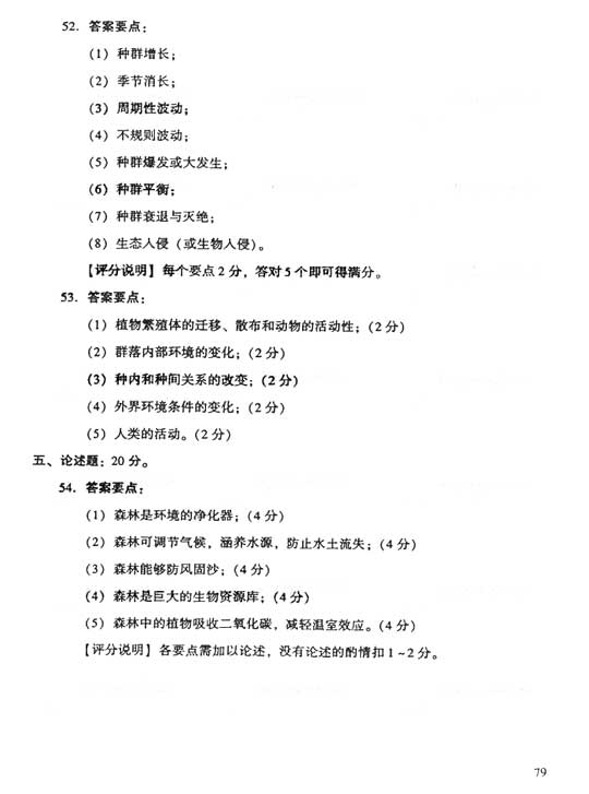 2006年成人高考专升本生态学基础试题及答案(图7) 2006年成人高考专升本生态学基础试题及答案(图7)