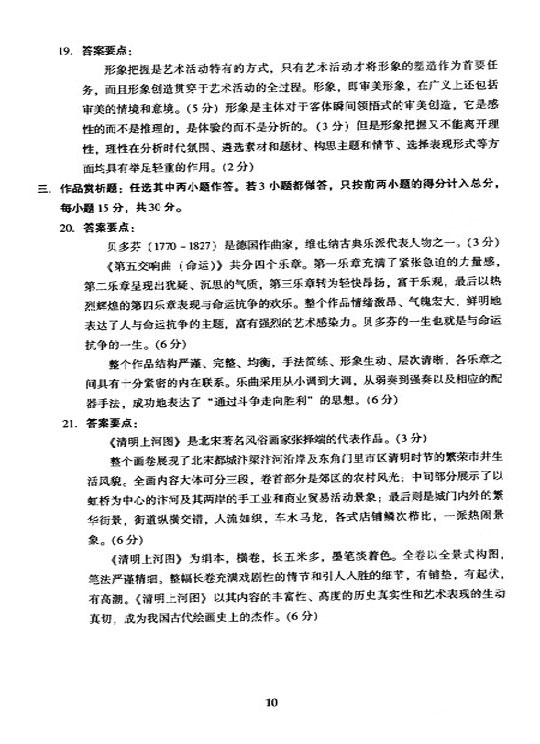 2005年成人高考专升本艺术概论试题及答案(图10) 2005年成人高考专升本艺术概论试题及答案(图10)