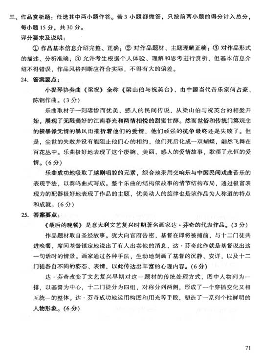 2006年成人高考专升本艺术概论试题及答案(图6) 2006年成人高考专升本艺术概论试题及答案(图6)